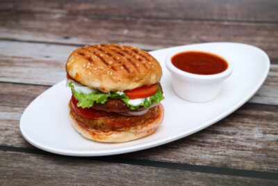 double veg grilled burger